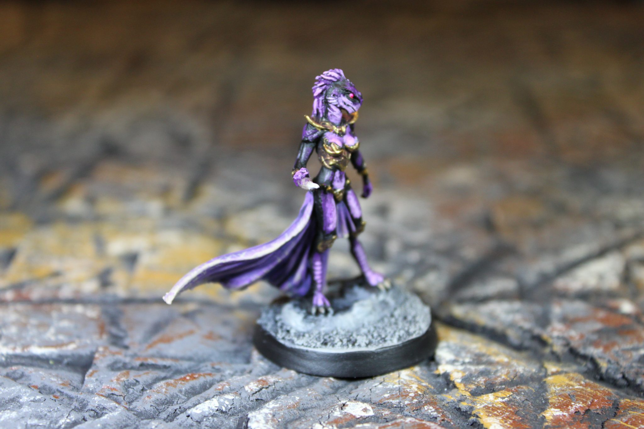 Dungeons & Dragons – Female Shadow Dragonkin Sorcerer (Dark Sword