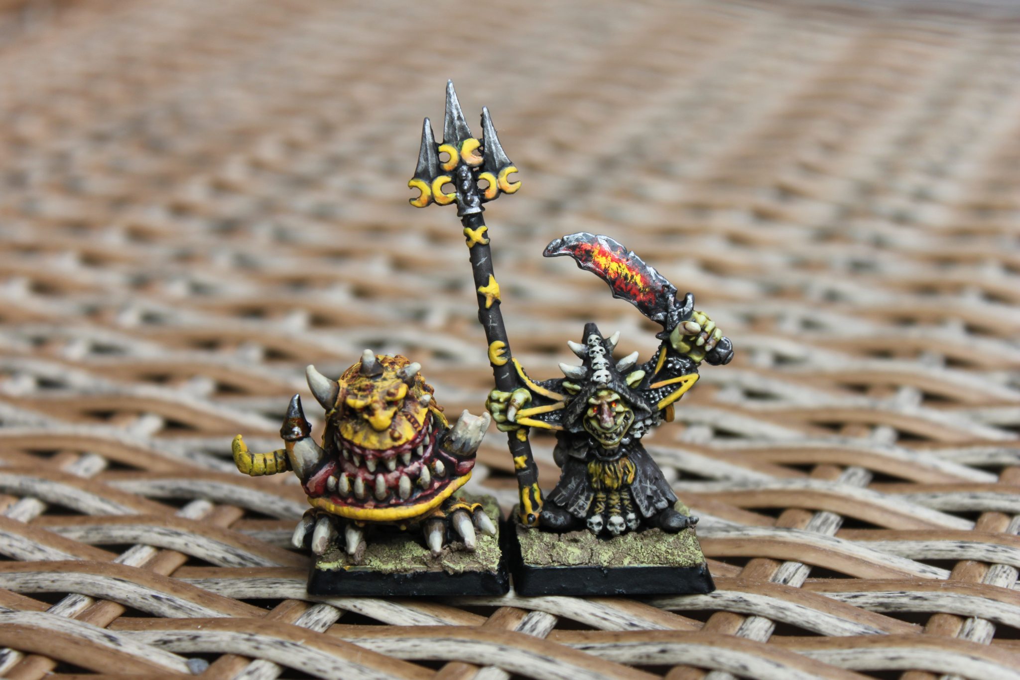 Warhammer Fantasy Battle Night Goblins Skarsnik And Gobbla Scrollmaster 0874